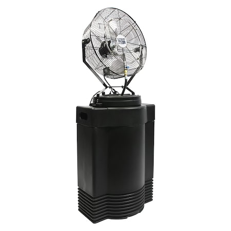 Maxx Air Misting Fan, 18 in Blade Dia, 120V, 3,500 cfm, Non-Oscillating CDHP1840GRY